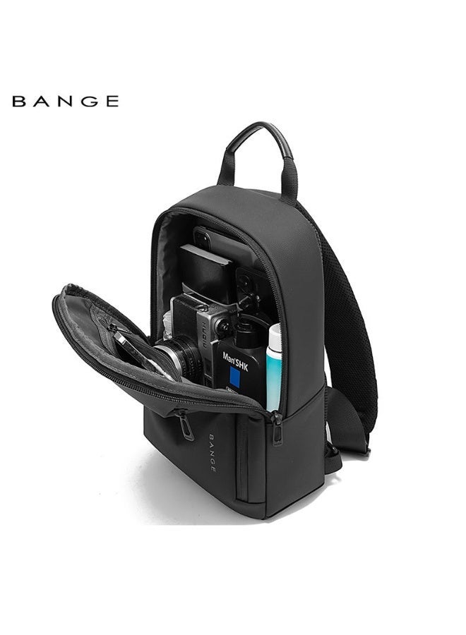 BANGE 3077 Blue Hot Selling Wholesale Lightweight Everyday Sling Chest Bag Waterproof Minimalist Ergonomic Crossbody Bag for Men - Image 5